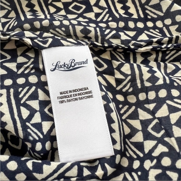 LUCKY BRAND John Robshaw Tribal Print Blouse - Picture 6 of 6